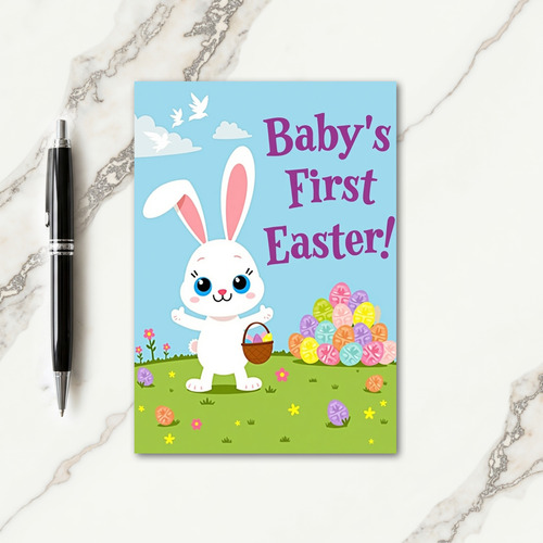 Patterned Ovoid Springtime Card