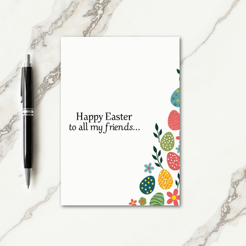 Patterned Spring Friends Card