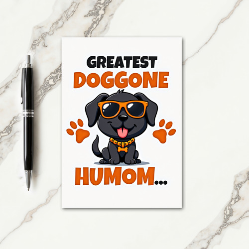 Paw Print Dog Pattern Card