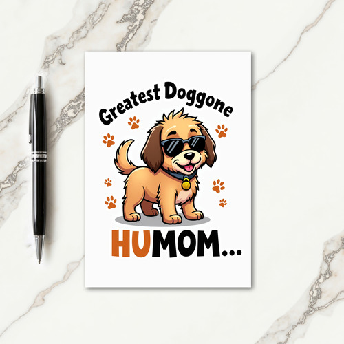 Paw Print Happy Dog Card