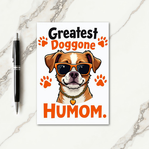 Paw Print Humom Card