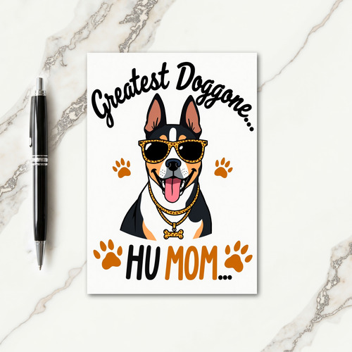Paw Print Pattern Cool Canine Card