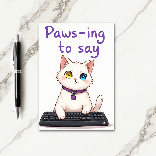 Pawsing To Say Happy Mothers Day Card