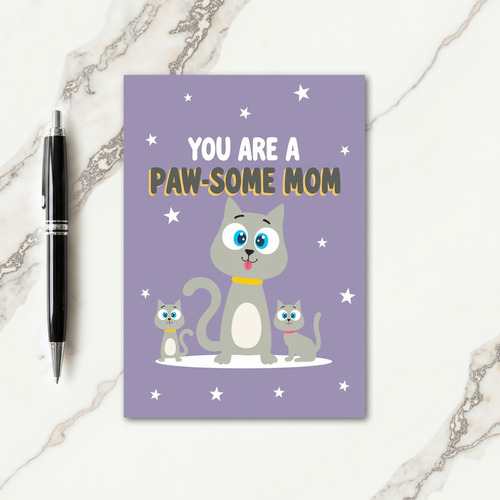 Pawsome Moms Illustration Card