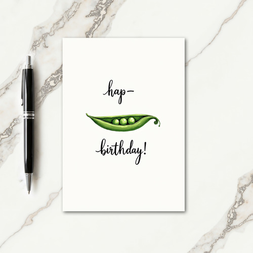 Pea Pod Birthday Card