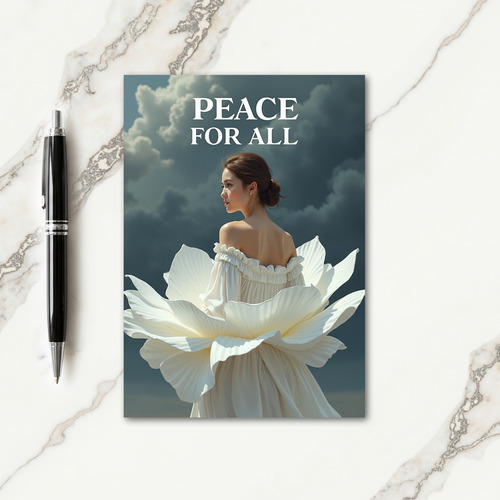Peace Blossom Christmas Card