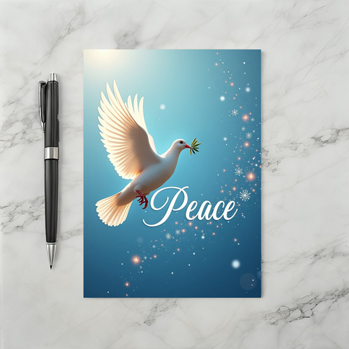 Peace Dove Holiday Card