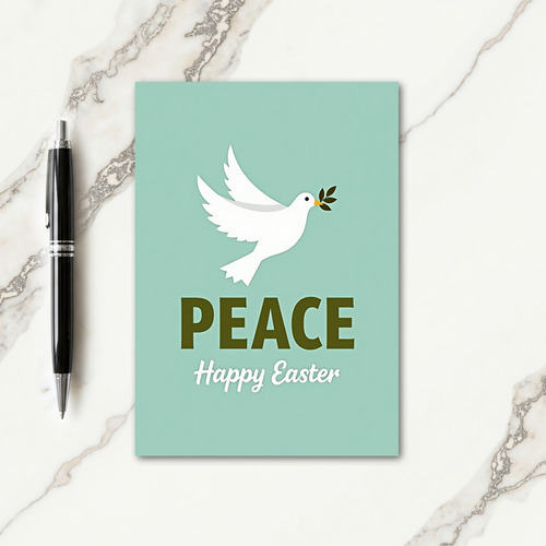 Peace Happy Easter Card