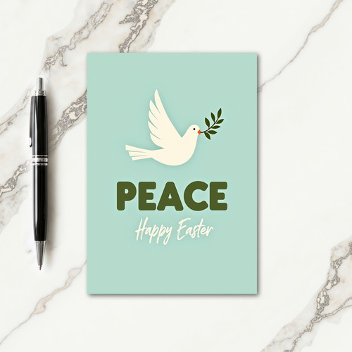 Peace Happy Easter Spring Card