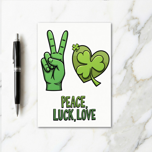 Peace Luck Love Sending Card
