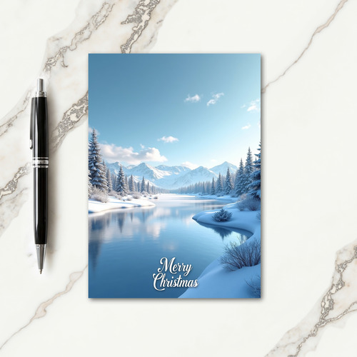 Peaceful Alpine Christmas Card
