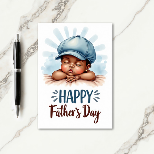 Peaceful Baby Fathers Day Card