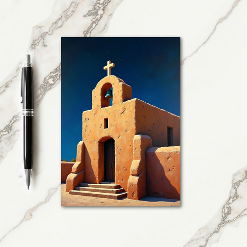 Peaceful Bell Tower Christmas Card thumbnail