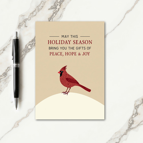 Peaceful Bird Holiday Card