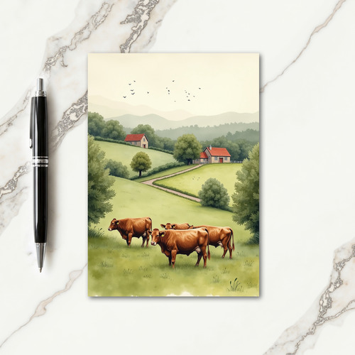 Peaceful Countryside Birthday Card