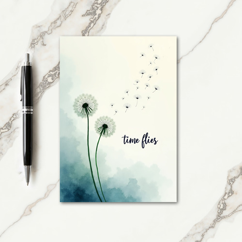 Peaceful Dandelion Birthday Card