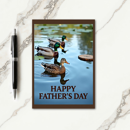 Peaceful Fathers Day Birds Card