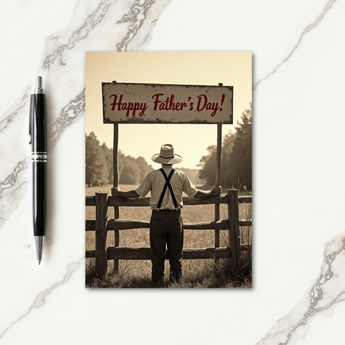 Peaceful Fathers Day Field Card