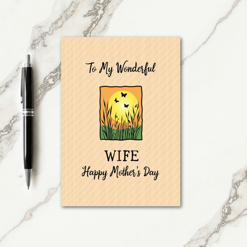 Peaceful Field Mothers Day Card