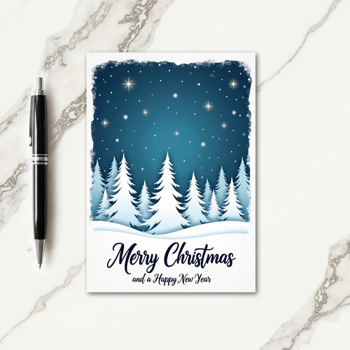 Peaceful Forest Night Card