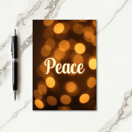 Peaceful Glow Christmas Card
