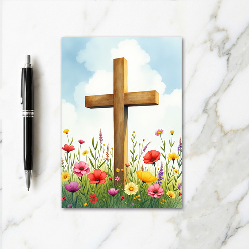 Peaceful Meadow Scene Art Card