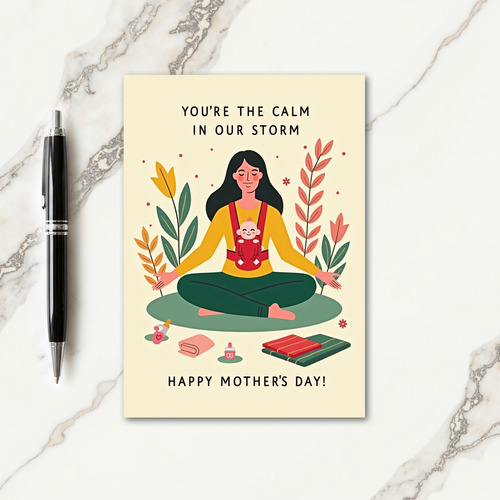 Peaceful Mother And Child Card