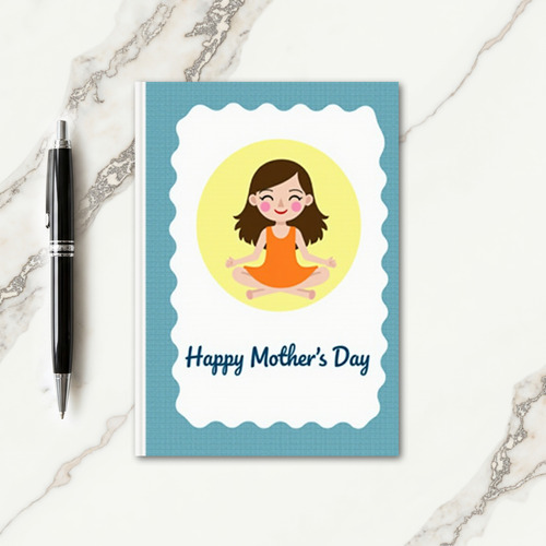 Peaceful Mother Illustration Card
