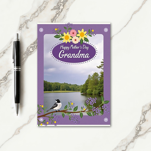 Peaceful Mothers Day Lake Card