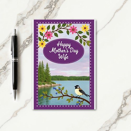 Peaceful Mothers Day Shore Card