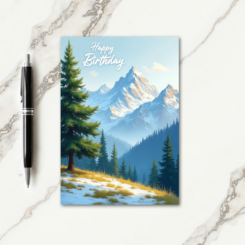 Peaceful Mountain Vista Card