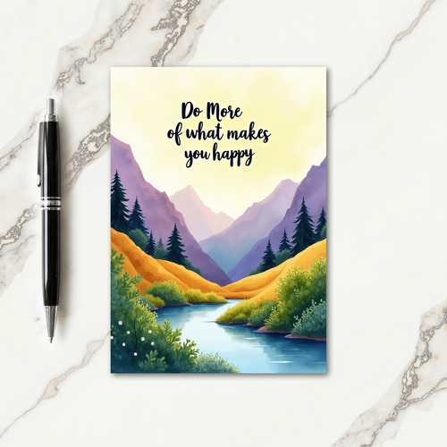 Peaceful River Birthday Card