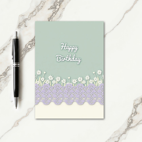 Peaceful Sage Floral Card