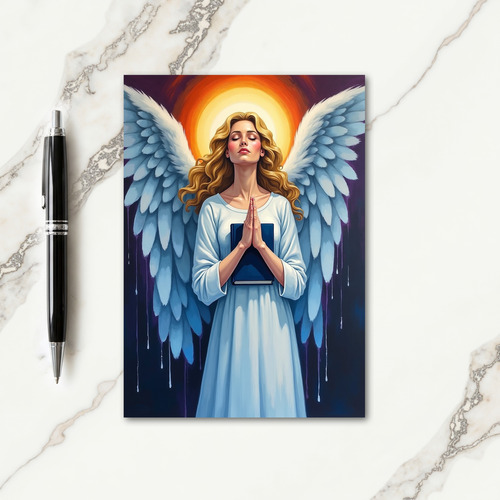 Peaceful Seraph Christmas Card