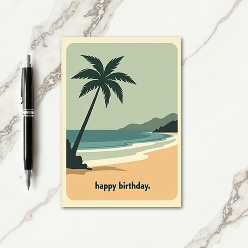 Peaceful Tropical Plant Card