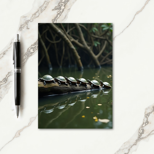 Peaceful Turtle Log Card