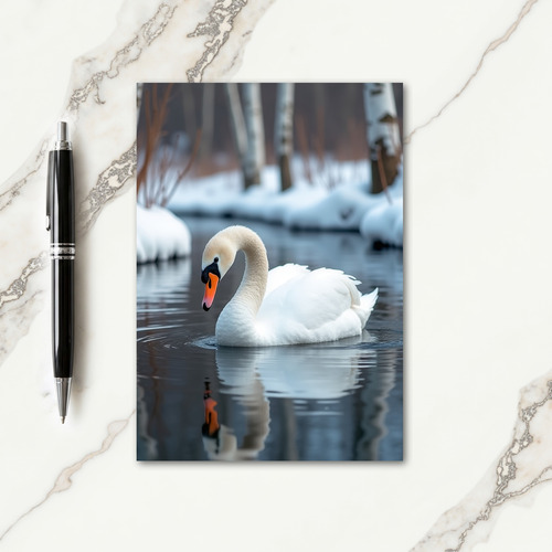 Peaceful Winter Bird Christmas Card