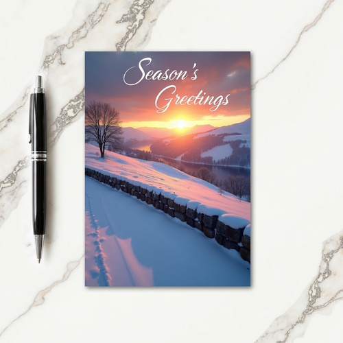 Peaceful Winter Christmas Card thumbnail