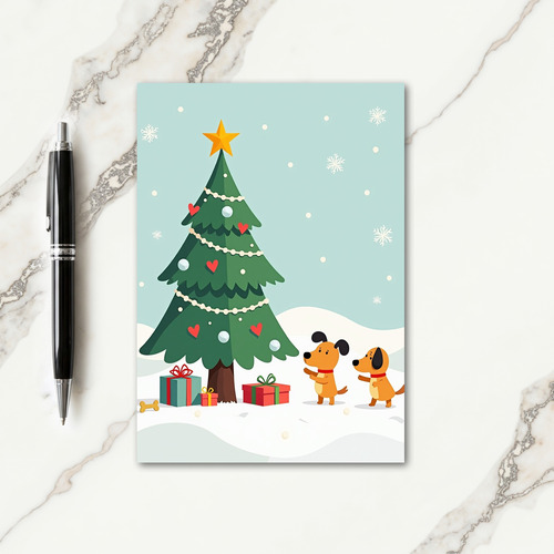 Peaceful Winter Tree Card