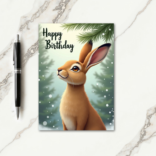 Peaceful Woodland Birthday Card