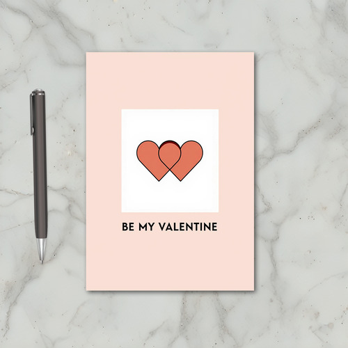 Peach Be My Valentine Card