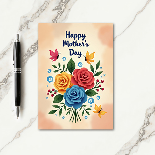 Peach Blossom Pattern Card