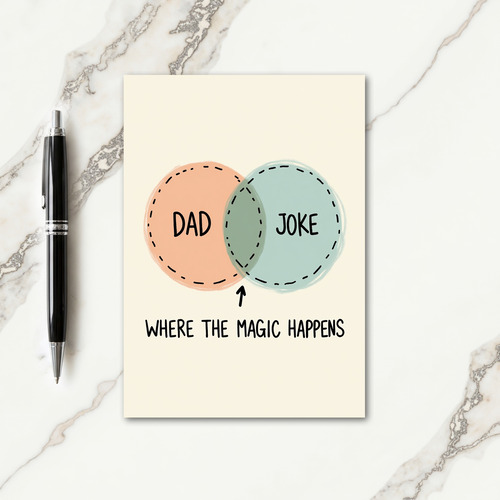 Peach Dad Joke Card