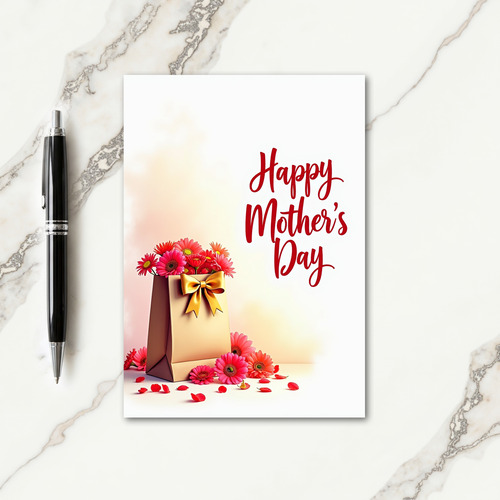 Peach Glow Mothers Day Card