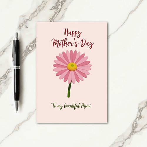 Peach Hued Mothers Day Card