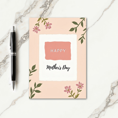 Peach Hues Mothers Day Card