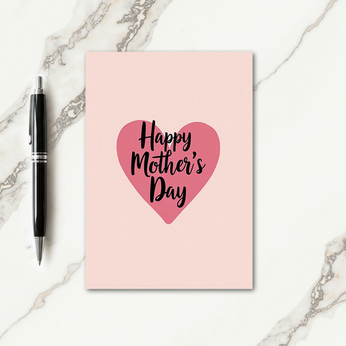 Peach Pastel Mothers Day Card