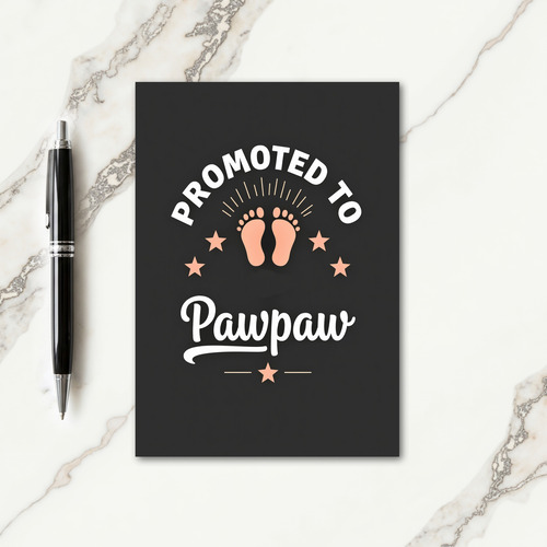 Peach Print Fathers Day Card