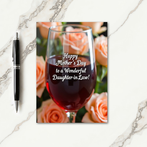 Peach Roses Mothers Love Card