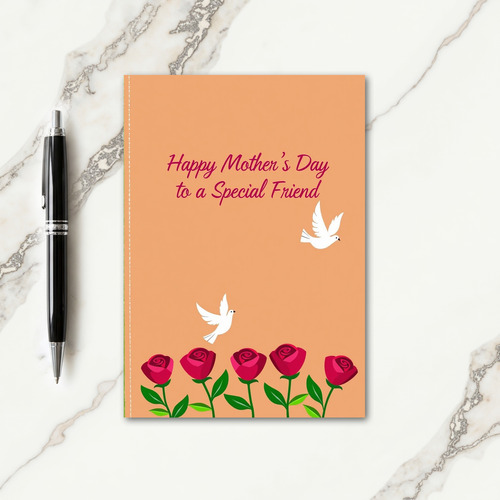 Peach Special Friend Card